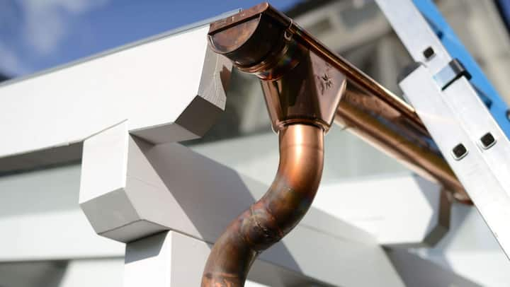 Make your property stand out with copper gutters. Contact for gutter installation in Miami